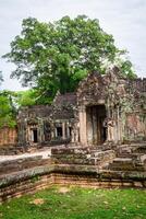 Ruins of Pra Khan Temple in Angkor Thom of Cambodia photo