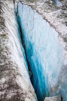 Vista del glaciar argentiere, Chamonix, macizo del Mont Blanc, Alpes, Francia foto