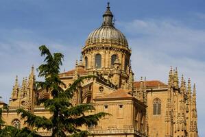 One of the towers of the New Cathedral of Salamanca, Spain, UNESCO World heritage photo