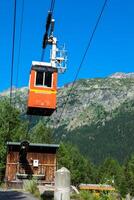 cableway in the mountains, Argientere ,France photo