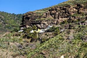 Beautiful mountain scape panorama in Gran Canaria, Spain photo