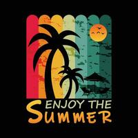 Summer tshirt design vector