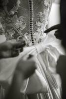 vestido de novia perfecto el día de la boda foto