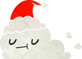 dibujos animados retro de navidad de nube kawaii png