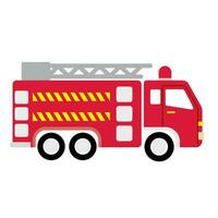 Fire engine icon vector. Fire truck illustration sign collection. Fire Department symbol or logo. vector