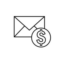 Money vector icon. Bank illustration sign. Dollar symbol. Finance logo.