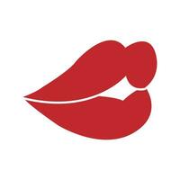 labios vector icono colocar. Beso ilustración firmar recopilación. mujer símbolo.