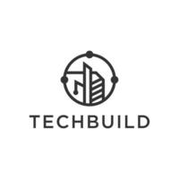 Tech City Logo Symbol Template Design Vector, Emblem, Design Concept. vector