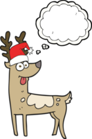 thought bubble cartoon crazy reindeer png