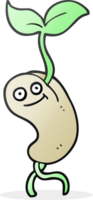 cartoon sprouting seed png