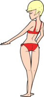 cartoon bikini woman png