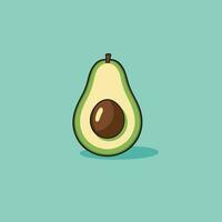 Cute avocado vector illustration