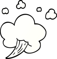 tekenfilm tekening windvlaag van lucht png