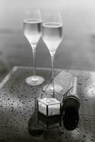 wedding glasses for wine and champagne photo