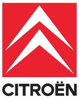 citroen coche logo vector ilustración