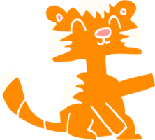 gatto felice di doodle del fumetto png