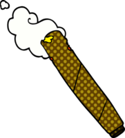 cartoon doodle smoking joint png