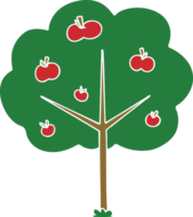 quirky hand drawn cartoon tree png