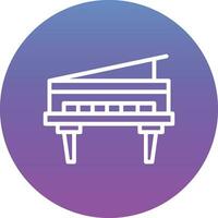 Wooden Piano Vector Icon