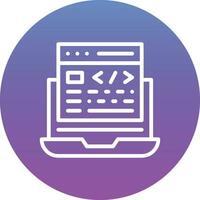 Website Coding Vector Icon