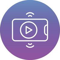 Live Streaming Vector Icon