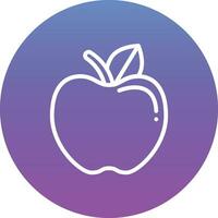 icono de vector de manzana