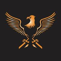 fénix pájaro logo diseño icono símbolo vector ilustración. águila logo modelo.
