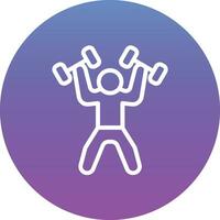 Weightlifter Vector Icon