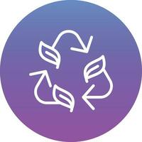 Leaf Recycle Vector Icon