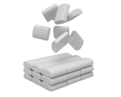 White pieces Falling milk bars, black and white png