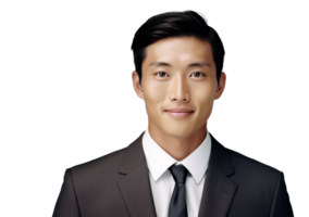 AI generated Confident Asian Businessman Studio Portrait png