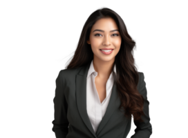 AI generated Asian Indian Businesswoman with Confident Smile png