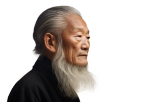 AI generated Asian Businessman Portrait   Senior Elegance png