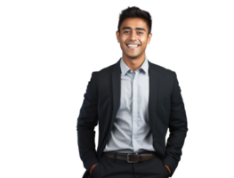 AI generated Confident Indian Businessman Portrait png