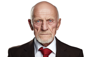 ai gerado distinto Senior homem de negocios retrato png