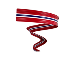 3d Flag Of Norway, 3d Shiny Waving Flag Ribbon, 3d illustration png