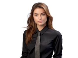 AI generated Confident Businesswoman Portrait on Transparent png