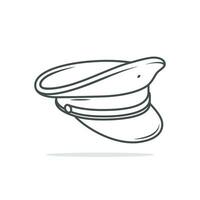 Police cap cartoon illustration of police cap vector design