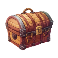 AI generated 2D Treasure Chest Game Asset Design png