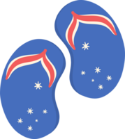 Australië slippers nationaal vlag png