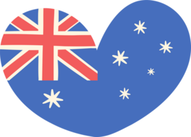 Australia heart national flag png