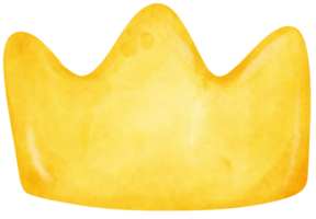 golden crown waterolor png