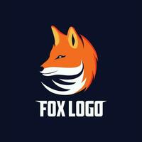 Vector logo angry fox