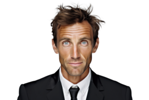 AI generated Confident Businessman Portrait on Transparent png