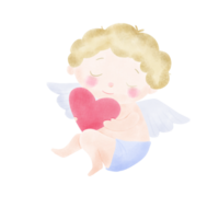 vattenfärg cupid illustration png