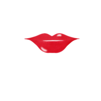 rood lip waterverf illustratie png