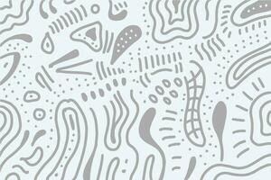 Hand drawn organic doodles background vector EPS 10