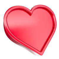 a red heart shaped object on a transparent background png