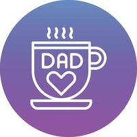 DAD Mug Vector Icon