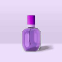 Parfume Glass Bottle 3D Render photo